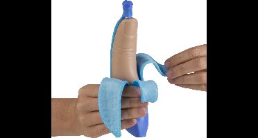 Orb Odditeez Fuzionfoodz Banaan Vinger Squeezy 10 Cm Blauw