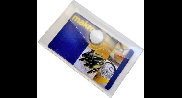 EXXO-HFP #90661 - Visitekaartmap - Creditcardmap - Klitsluiting - Kleurloos wit - 10 stuks (1 pak @ 10 stuks)