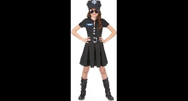 Politie jurkje voor meisjes - Verkleedkleding - Maat 104/116