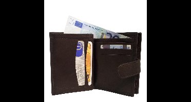 Castillo – Heren Portemonnee – Leer – Ritsvak & Venstervak – Zwart