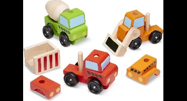 Melissa & Doug - Houten Constructie Voertuigen