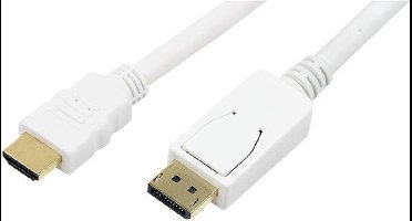 Logilink - CV0065 - Displayport / Hdmi - 3m - Wit