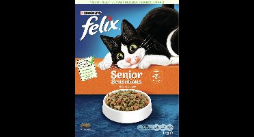 FELIX Senior Sensations - Kip & Groenten - Kattenvoer - 1 kg