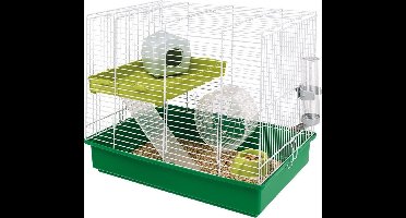 Ferplast hamsterkooi duo - Wit Groen - 46 x 29.5 x 37.5 cm