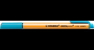 STABILO GREENpoint Fineliner 0,8 mm Turquoise - per stuk