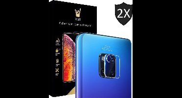 2x Camera Lens Screenprotector geschikt voor Huawei Mate 20 Pro | Case Friendly | Tempered Glass van iCall