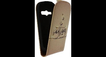 Mobilize Ultra Slim Flip Case Samsung Galaxy Fame S6810 Owls