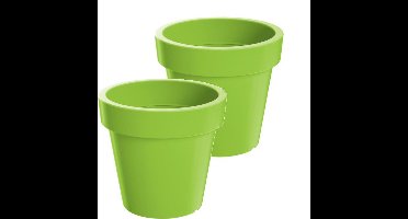 Bloempot Buiten Rond Lofly 16cm LIME Prosperplast / 2 STUKS ! /