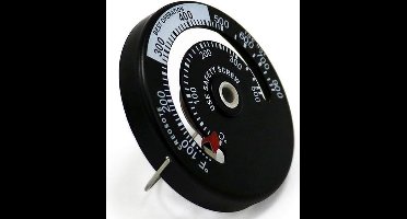 Kachelpijp thermometer - magnetisch - kachelthermometer / rookpijp thermometer
