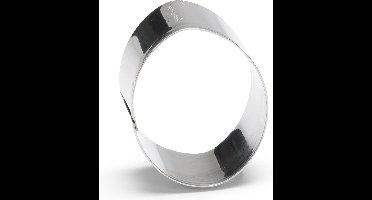 uitsteekvorm Ei 6 cm RVS zilver