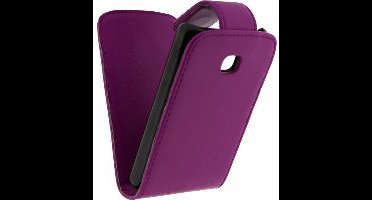 Xccess Leather Flip Case LG Optimus L3 II E430 Purple EOL