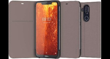 Entertainment Flip Cover hoesje voor Nokia 8.1 - Grijs