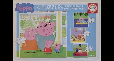 Set van 4 Puzzels Peppa Pig Educa