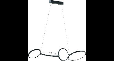 TRIO RONDO - Hanglamp - Zwart mat - incl. 1x SMD 37W