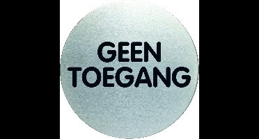 Pictogram|Deurbordje|Geen toegang | RVS | Durable