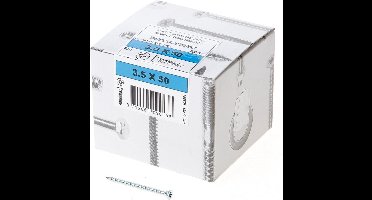 Spaanplaatschroef - Pozidrive 2 - 3,5 x 30mm - Voldraad - Verzinkt (200 stuks)