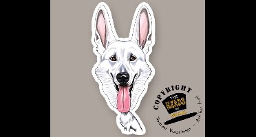 Magneet Hond Witte Herder