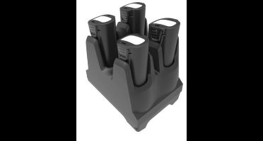 Zebra Batterieladestation, 4-Fach Batterieladestation, Ladefächer: 4x Batterie, separat bestellen: Netzteil, Netzkabel, passend für: TC8000 (SAC-TC8X-4SCHG-01)