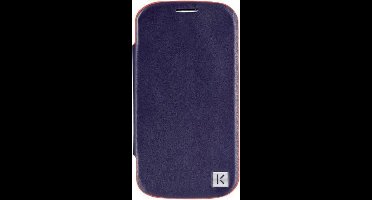 Kenzo Leather/Metal Flip Case Samsung Galaxy S4 Blue