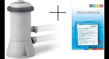 Intex Filterpomp 12v voor 244, 305 en 366 cm zwembad - 2271 L/uur + reparatiesetje