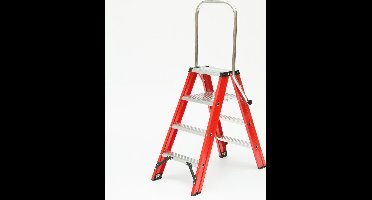 Kelfort Magazijntrap Magnus, met beugel, 2x4 treden (Prijs per stuk)