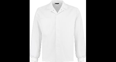 Yoworkwear Food stofjasje (kort) met manchetten - wit - maat S