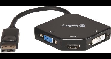 Sandberg - 509-11 - Adapter DP> HDMI+DVI+VGA