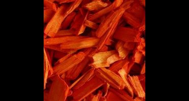 Houtsnippers Gekleurd Klein / Decochips 10-20mm - ORANJE - Bodembedekking Bloempotten en Plantenbakken - Zak 5 ltr