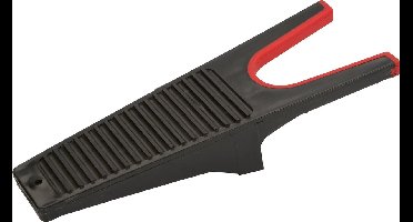 Excellent Laarzenknecht – Gebruiksvriendelijke laarzentrekker - Uittrekhulp - Hielbescherming - Rubberlaag tegen krasvorming - Zwart/Rood - 1 Stuk