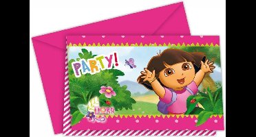 Dora Uitnodigingen 6 stuks