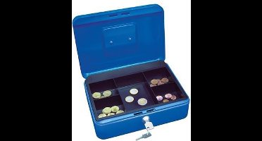 Wedo geldkoffer, ft 25 x 18 x 9 cm, blauw