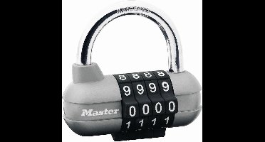 MasterLock Hangslot Pro Sport cijferslot 4-cijferig grijs