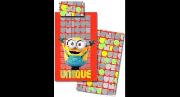 Minions Unique - Dekbedovertrek - 140x200 - Oranje