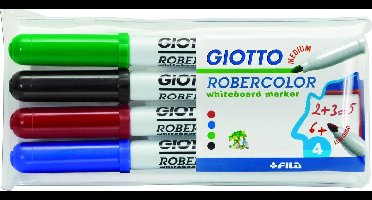 Whiteboardmarker Giotto Robercolor - Etui 4 stuks