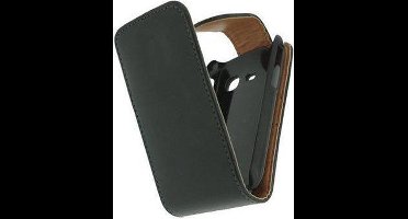 Xccess Leather Flip Case Samsung S5300 Galaxy Pocket Black