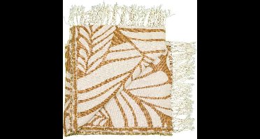 Unique Living Plaid Fiore - 130x160 cm - Hazel Brown