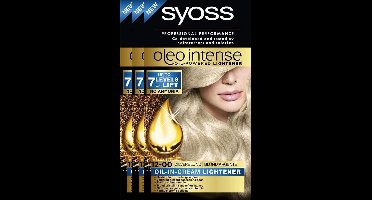 Syoss Oleo Intense 12-00 Zilverblond Haarverf - 3 x - Voordeelverpakking