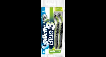 Gillette Blue III Sensitive - 4+1 stuks - Wegwerpscheermesjes