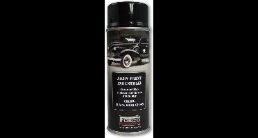 Fosco spuitbus legerverf 400ml Glans zwart