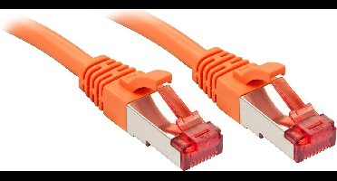 LINDY 47815 RJ45 Netwerkkabel, patchkabel CAT 6 S/FTP 20.00 m Oranje 1 stuk(s)