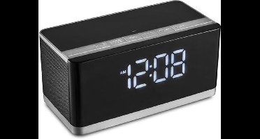 Platina Bluetooth Speaker met ingebouwde digitale Klok & FM 10W [43975]