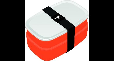 Zak!Designs Lunchbox - Incl. Bestekset - Coral-Wit