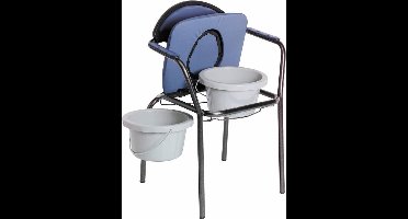 Toiletstoel Blauw verstelbaar