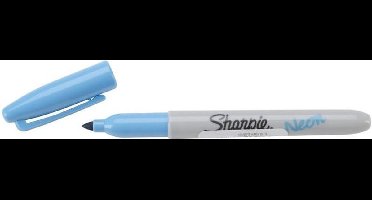 Sharpie neon blue met fijne punt