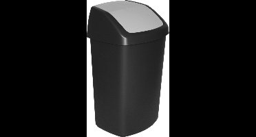 Curver Swing Afvalbak - Kunststof - 50L - Zwart