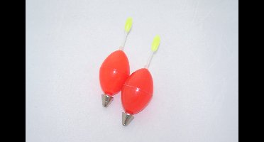 2x Dobber - schuifdobber - bol S rood