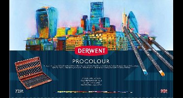 Derwent Procolour houtenkist met 72 potloden