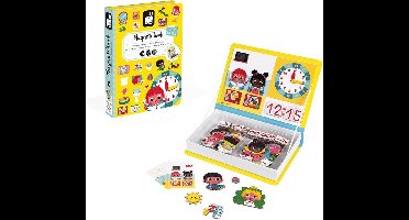 Janod - Magnetibook - Klok Kijken - Magneetboek Speelset
