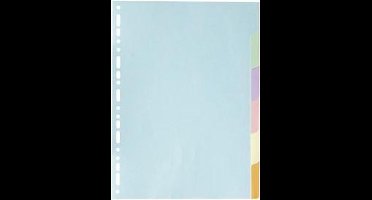 EXACOMPTA kartonnen tabbladen, DIN A4, 6-delig