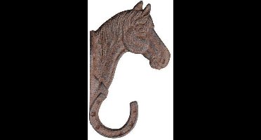 Haakje paard - set van 2 stuks - gietijzer - roestbruin - Esschert Design